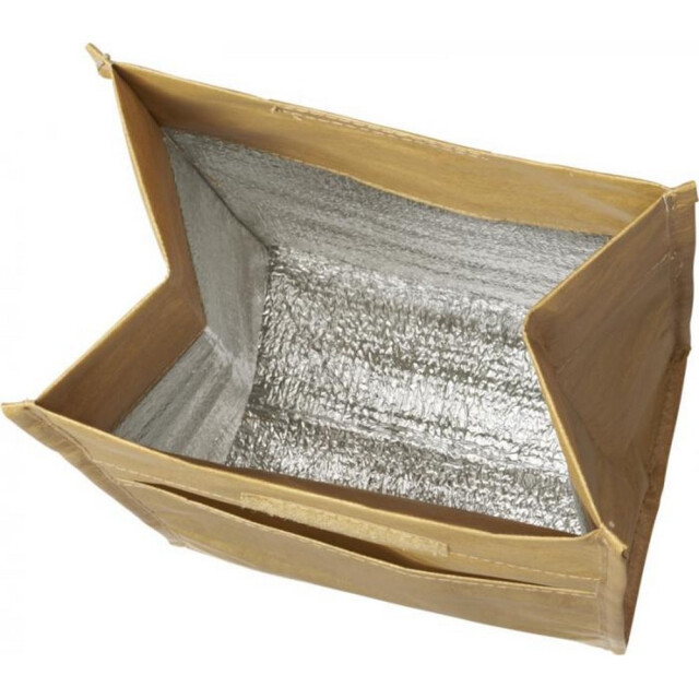 Bullet Grote klaver papieren lunch koeltas UTPF2290_brown large