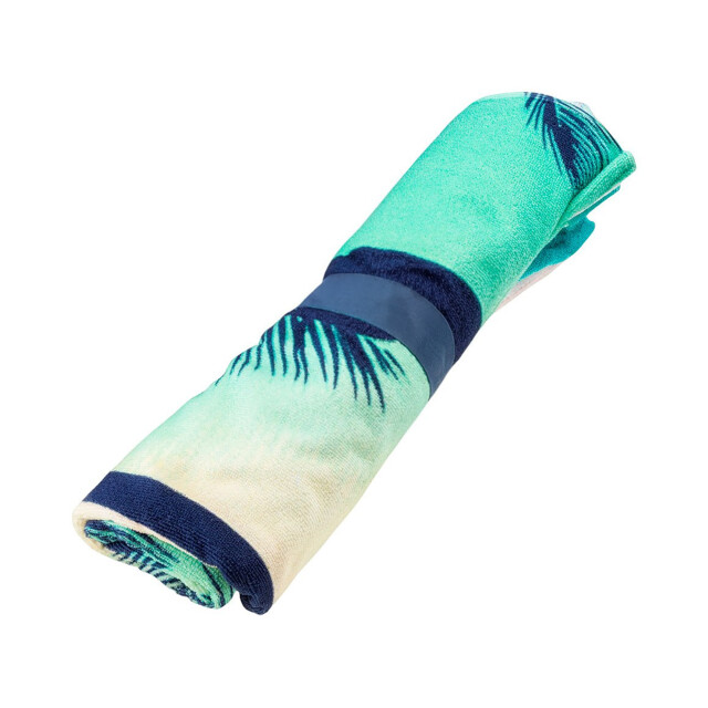 Aquawave Toflo palmprint strandlaken UTIG2380_greenblackwhite large