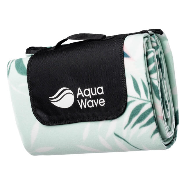 Aquawave Salva picknickdeken met bladprint UTIG2848_dustyaqua large