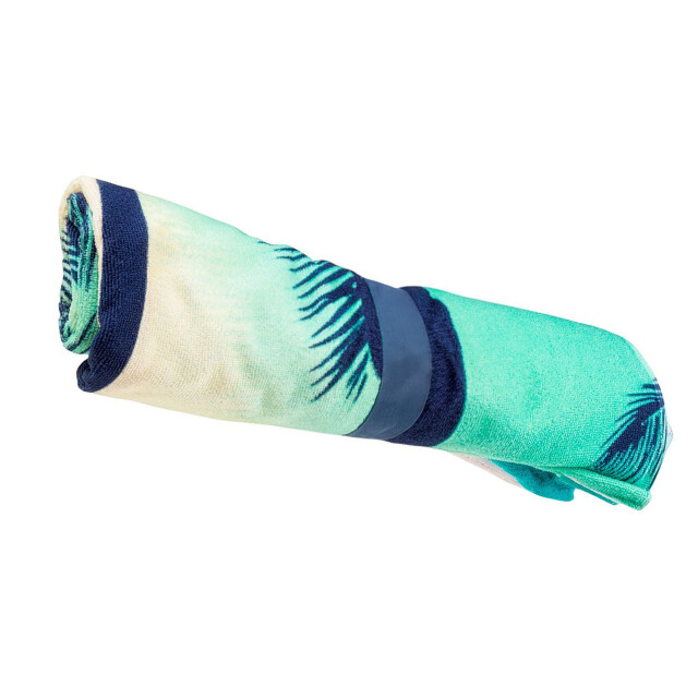 Aquawave Toflo palmprint strandlaken UTIG2380_greenblackwhite large