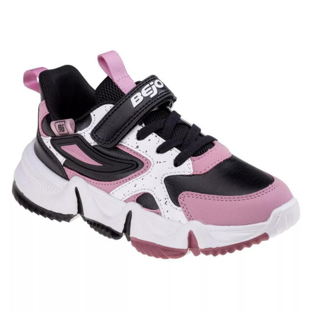 Bejo Meisjes baglen trainers UTIG2832_blackdustyorchidwhite large