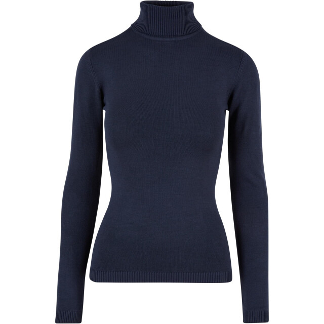 Urban Classics Dames gebreid schildpad hals sweatshirt UTTN988_navy large