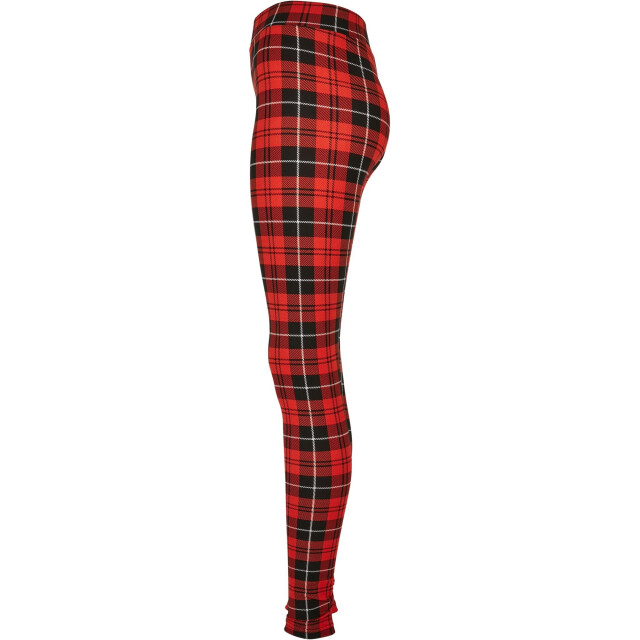 Urban Classics Dames zachte geruite legging UTTN990_red large