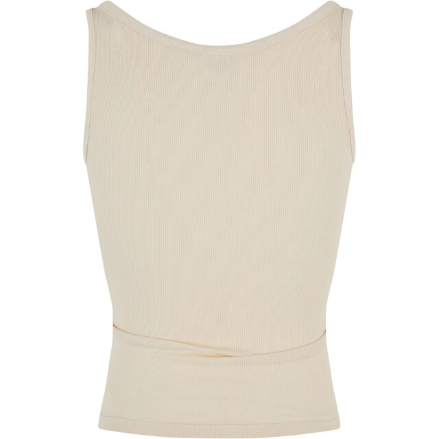 Urban Classics Dames basic geribd organisch tanktopje (verpakking van 2) UTTN994_whitesandblack large