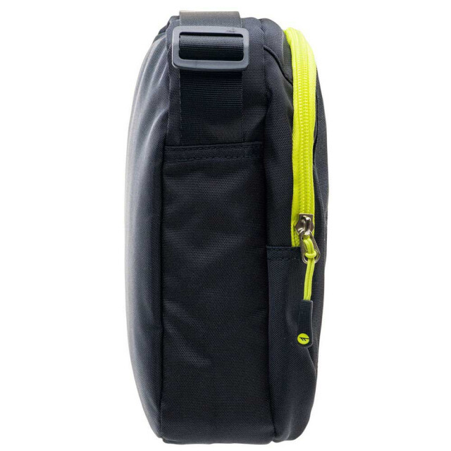 Hi-Tec Volwassen unisex saquet logo crossbody tas UTIG1060_blacklimepunch large