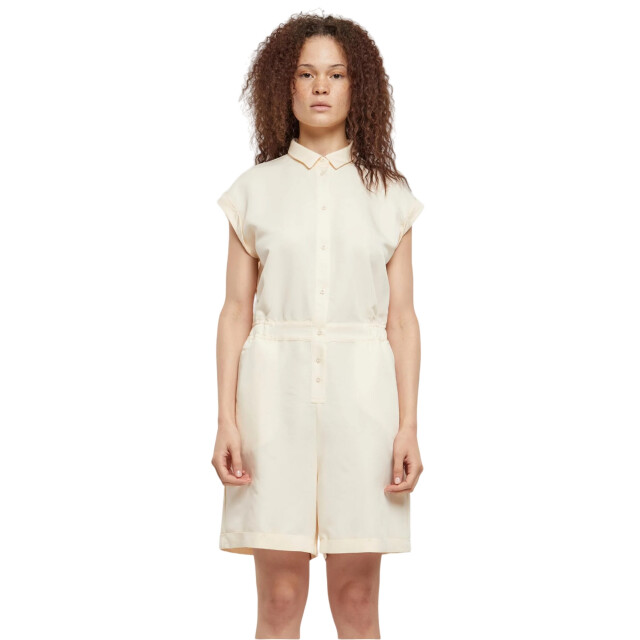 Urban Classics Dames twill jumpsuit UTTN983_whitesand large