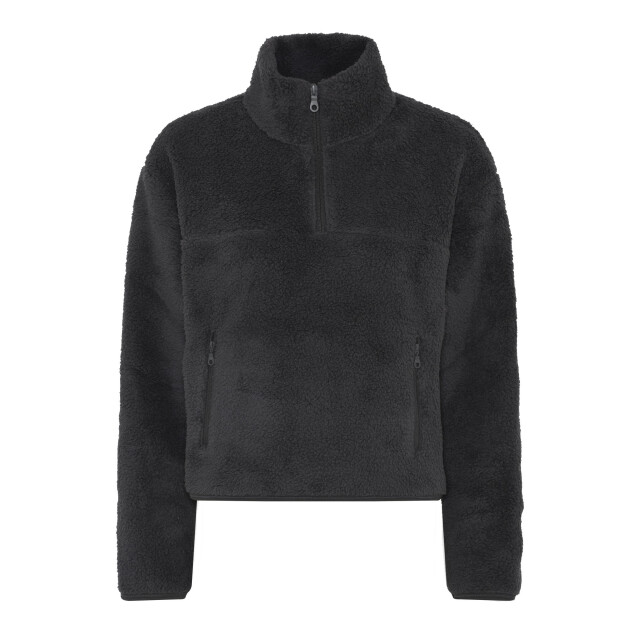 Girlfriend Collective Dames recycled half zip fleecejack UTGC170_moon large