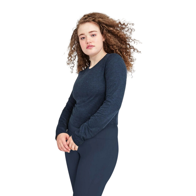 Girlfriend Collective Dames reset lift cropped t-shirt met lange mouwen UTGC181_midnight large