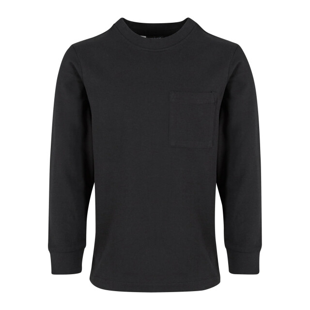 Urban Classics Jongens zwaargewicht pocket oversized t-shirt met lange mouwen (set van 2) UTTN976_black large