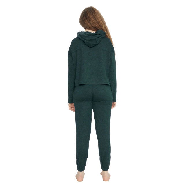 Girlfriend Collective Dames reset hoodie met lange mouwen UTGC164_moss large