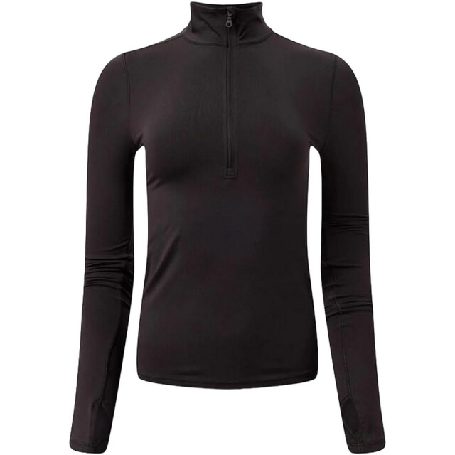 Girlfriend Collective Dames reset mock neck extra lang fleecejack UTGC159_black large