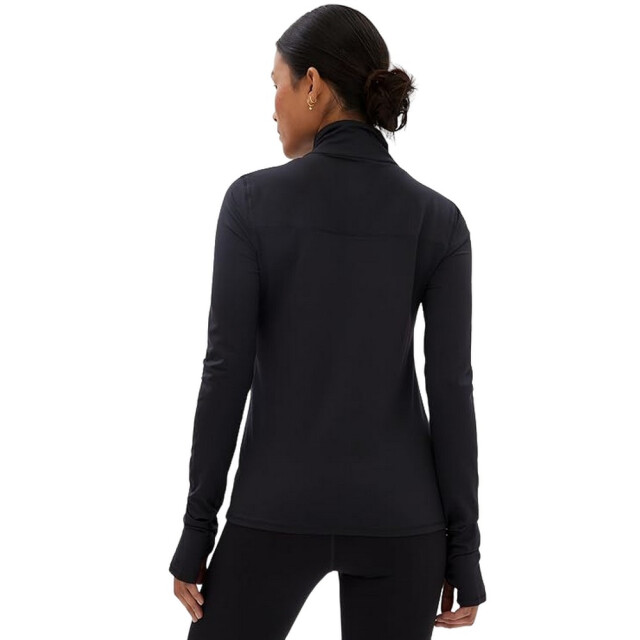 Girlfriend Collective Dames reset mock neck extra lang fleecejack UTGC159_black large