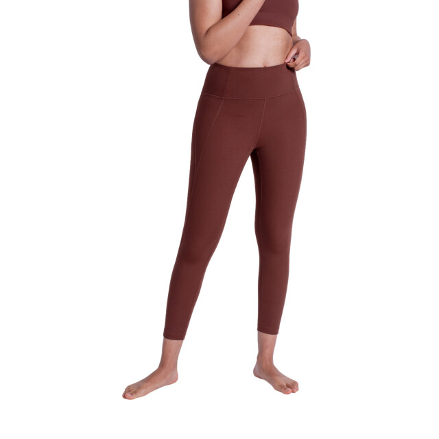 Girlfriend Collective Dames samendrukkende hoge rise 7/8 legging UTGC147_earth large