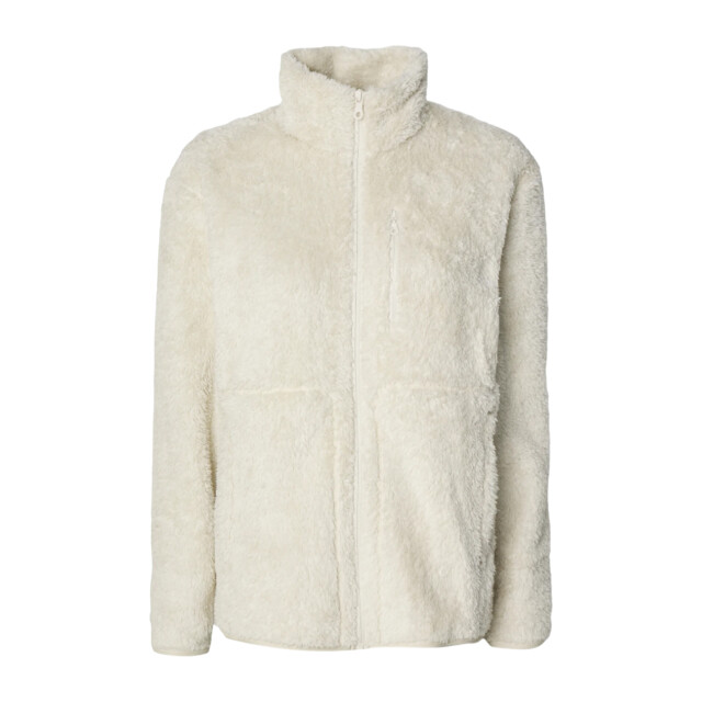 Girlfriend Collective Dames fleece gerecycled bomberjack UTGC152_sandstone large