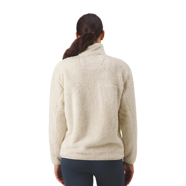 Girlfriend Collective Dames fleece gerecycled bomberjack UTGC152_sandstone large