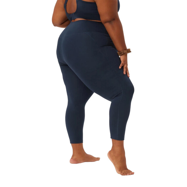 Girlfriend Collective Dames samendrukkende hoge rise 7/8 legging UTGC147_midnight large