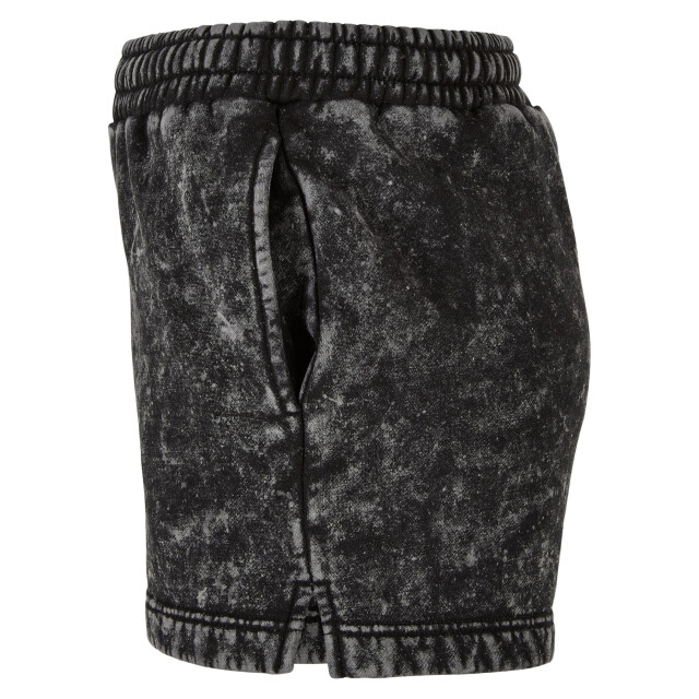 Urban Classics Dames badstof gewassen sweat shorts UTTN933_black large