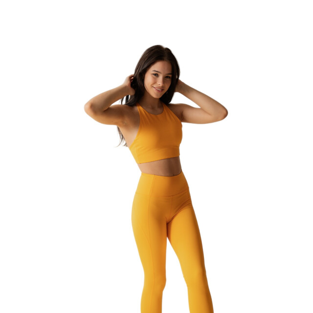 Girlfriend Collective Dames samendrukkende hoge rise 7/8 legging UTGC147_goldenglow large