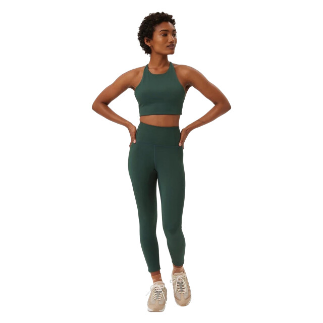 Girlfriend Collective Dames samendrukkende hoge rise 7/8 legging UTGC147_moss large