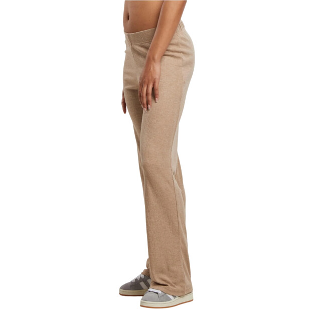Urban Classics Dames ribbroek UTTN943_beigemelange large