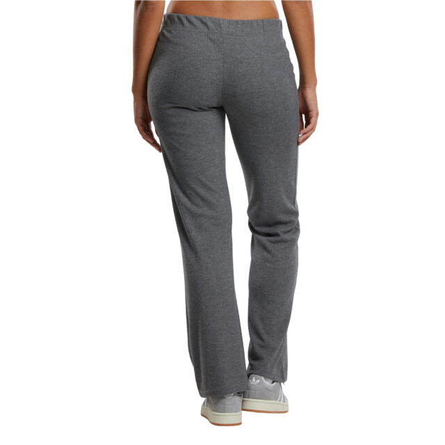 Urban Classics Dames ribbroek UTTN943_darkgreymelange large