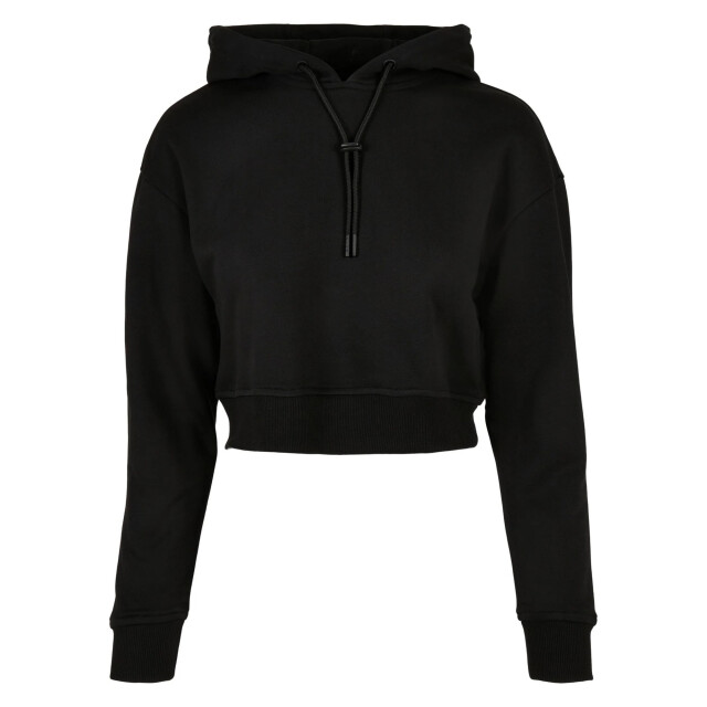 Urban Classics Dames terrycloth korte hoodie UTTN945_black large