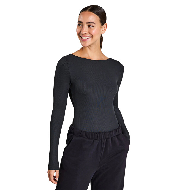 Girlfriend Collective Dames ava scoopback bodysuit UTGC130_black large
