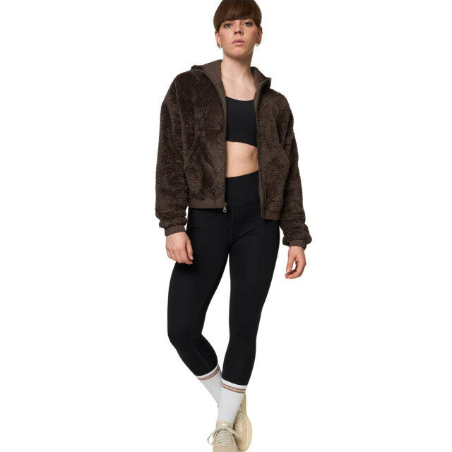 Girlfriend Collective Dames fleece gerecycled bomberjack UTGC152_pinecone large