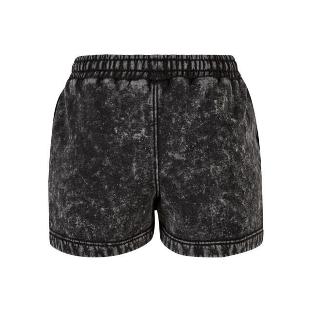Urban Classics Dames badstof gewassen sweat shorts UTTN933_black large