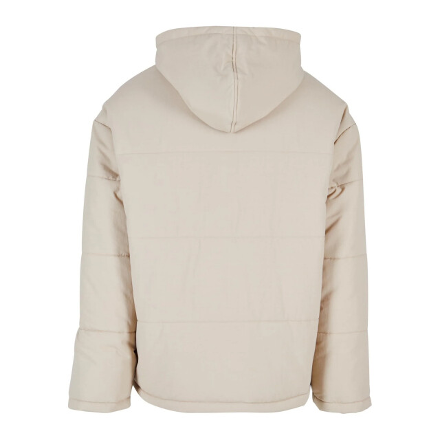 Urban Classics Heren block pufferjas met capuchon UTTN923_wetsand large