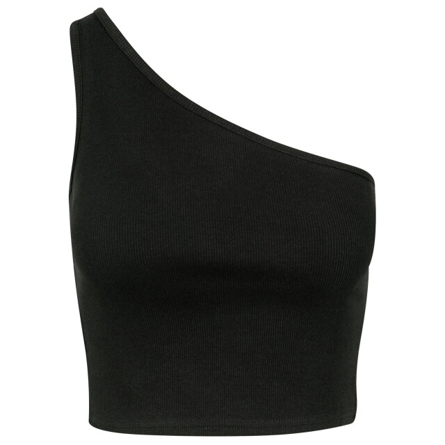 Urban Classics Dames asymmetrisch gesneden top UTTN929_black large