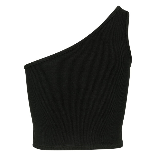 Urban Classics Dames asymmetrisch gesneden top UTTN929_black large