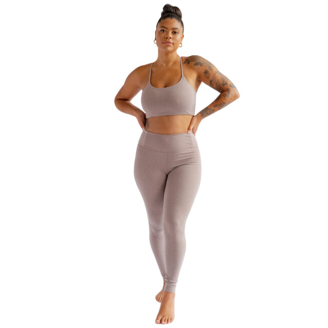 Girlfriend Collective Dames float ultra light high rise 7/8 legging UTGC120_heathercocoon large