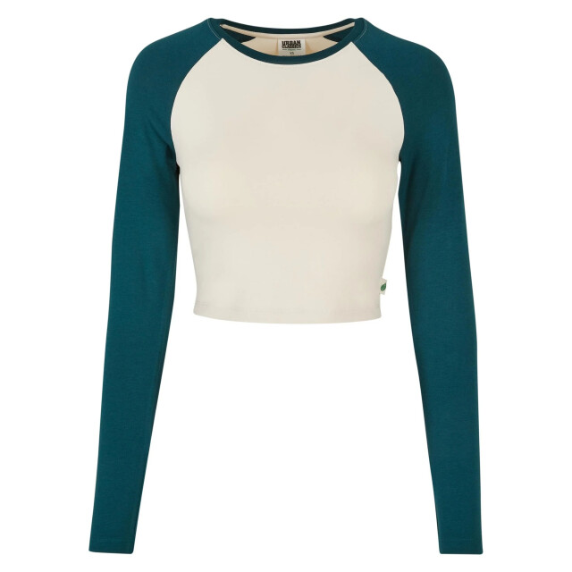Urban Classics Dames retro organic crop t-shirt met lange mouwen UTTN918_whitesandjasper large