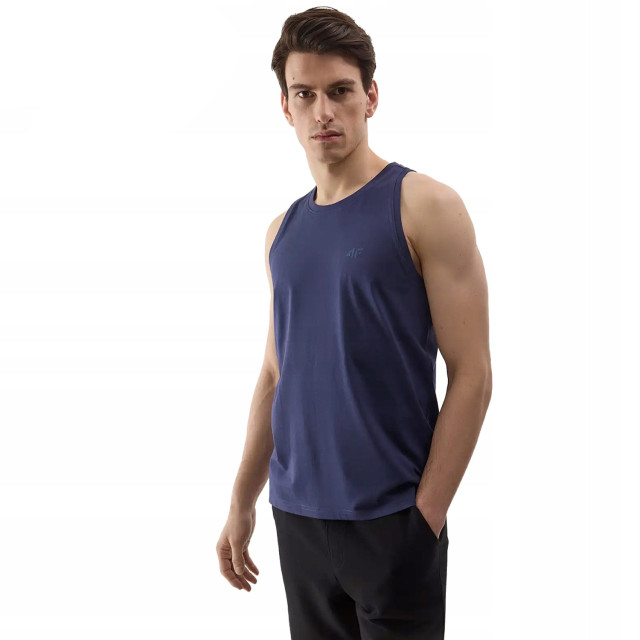 4F Gewone tank top heren UTFO155_navy large