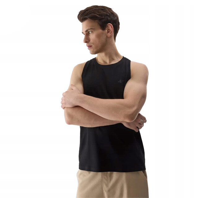 4F Gewone tank top heren UTFO155_deepblack large