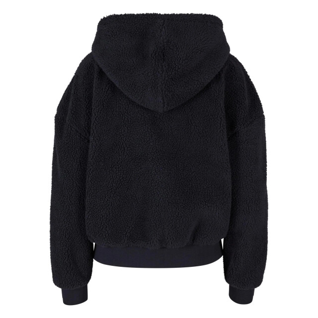 Urban Classics Dames sherpa oversized full zip hoodie UTTN905_black large