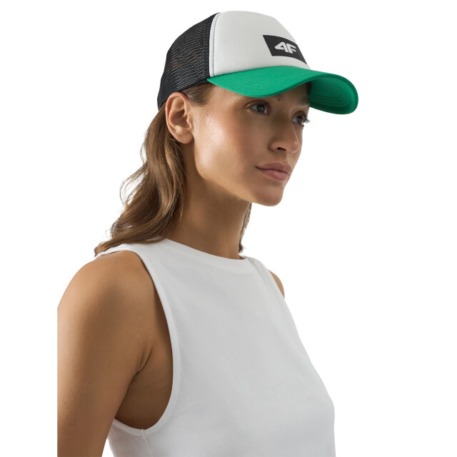 4F Snapbackpet met kleurblok voor volwassenen UTFO148_green large