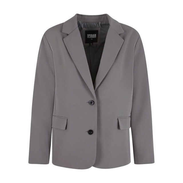 Urban Classics Dames single-breasted lange blazer UTTN914_cloudgrey large