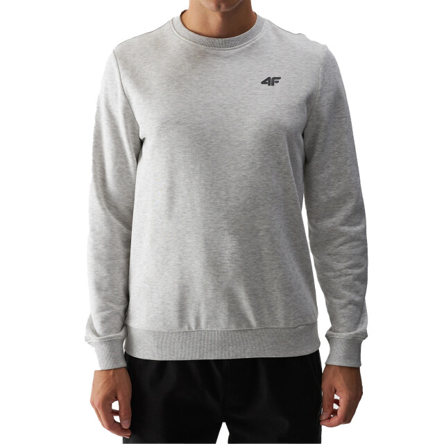 4F Effen heren sweatshirt UTFO147_coldlightgreymelange large