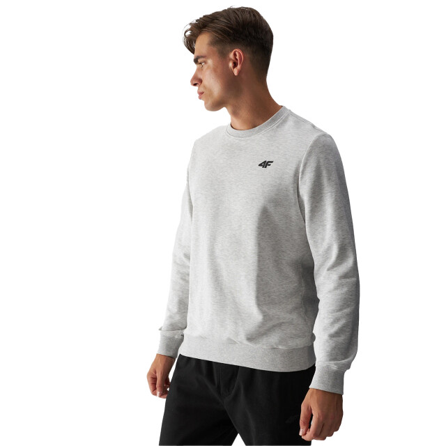4F Effen heren sweatshirt UTFO147_coldlightgreymelange large