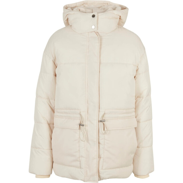 Urban Classics Dames puffer jas UTTN895_whitesand large
