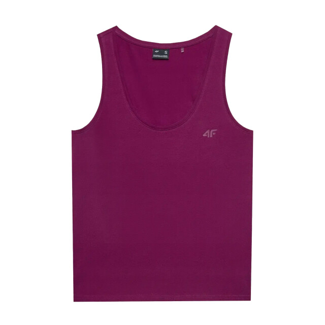 4F Dames effen slank tanktop UTFO154_violet large