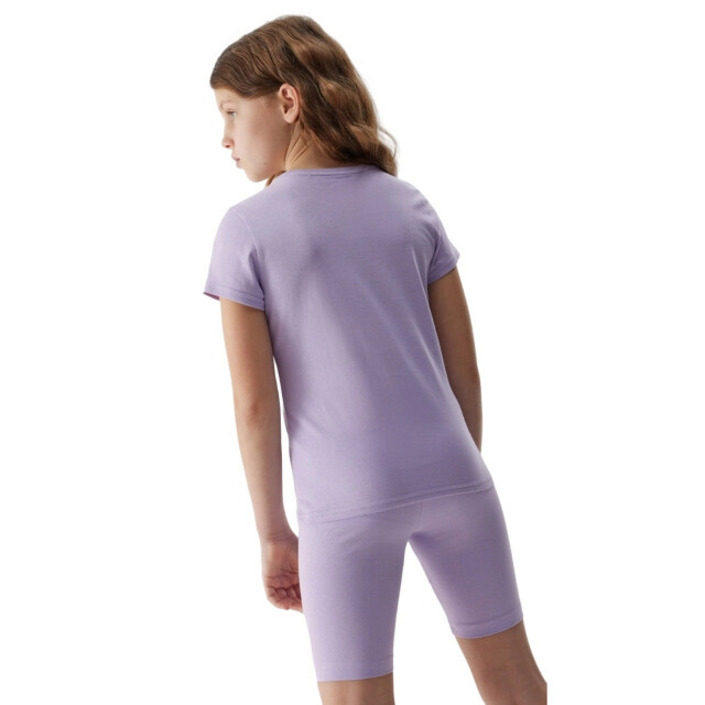 4F Effen t-shirt van biologisch katoen voor meisjes UTFO141_lightviolet large