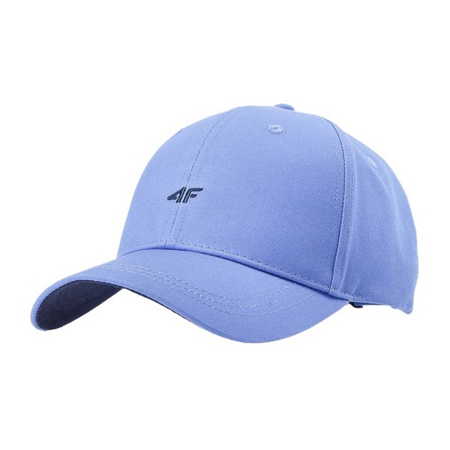 4F Katoenen unisex volwassenen honkbalpet met logo UTFO133_denim large