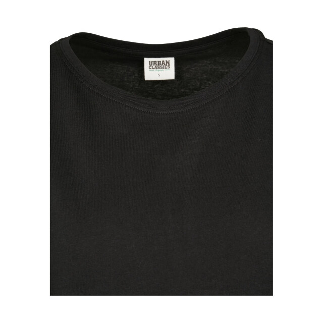 Urban Classics Dames biologisch katoenen verlengd schouder t-shirt UTTN883_black large