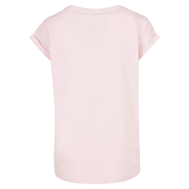 Urban Classics Dames biologisch katoenen verlengd schouder t-shirt UTTN883_pink large