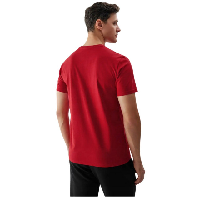 4F Effen normaal t-shirt heren UTFO121_darkred large