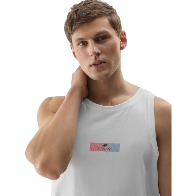4F Heren logo vest top UTFO129_white large