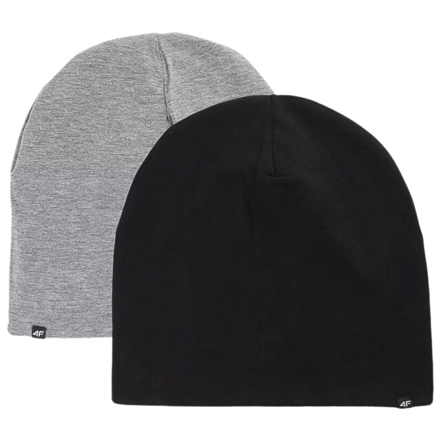 4F Katoenen omkeerbare muts met logo voor kinderen/kinderen UTFO139_black large